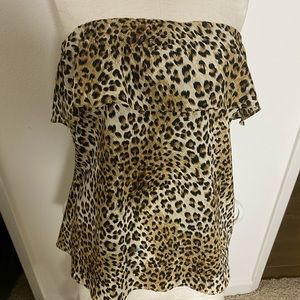 Leopard tube top